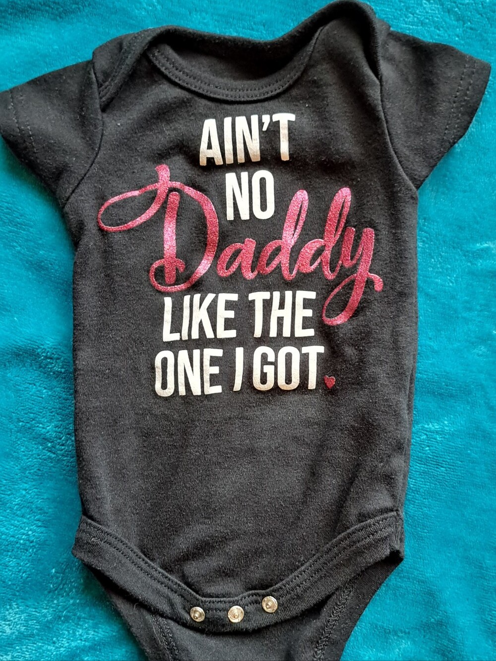 Baby Starters Black Infant Bodysuit with White Logo